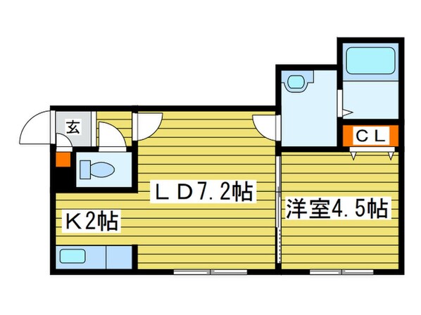 エンジェルの物件間取画像